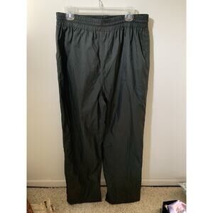Cabelas Dry Plus Mens Size Large Tall Rain Wet Weather Pants Green FLAWED
